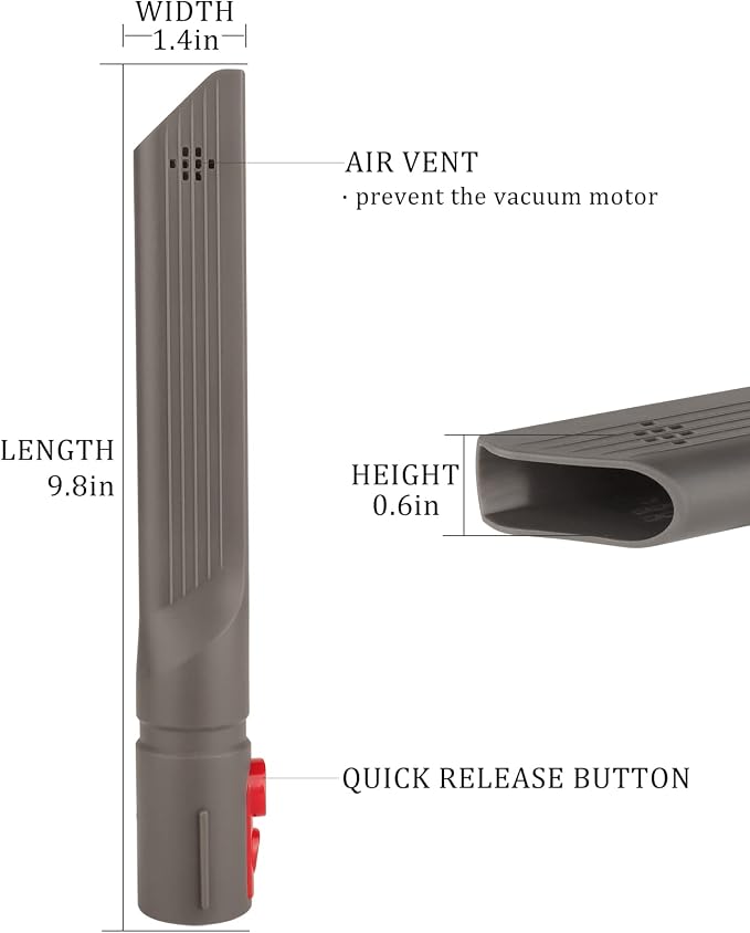 Home Fulllclean Crevice Tool Attachment Compatible with Gen5 V15 V15s V12 V11 V10 V9 V8 V7 Vacuum Cleaner Accessories