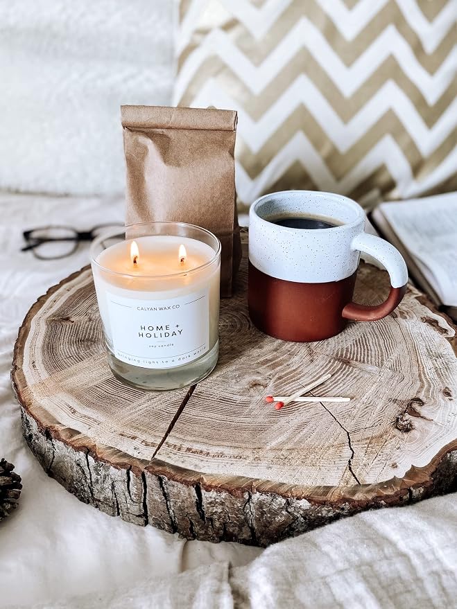 . Home & Holiday 2 Wick Scented Candle - 37 Hour Burn - Luxury made from natural materials Soy Wax Candles, alternate product