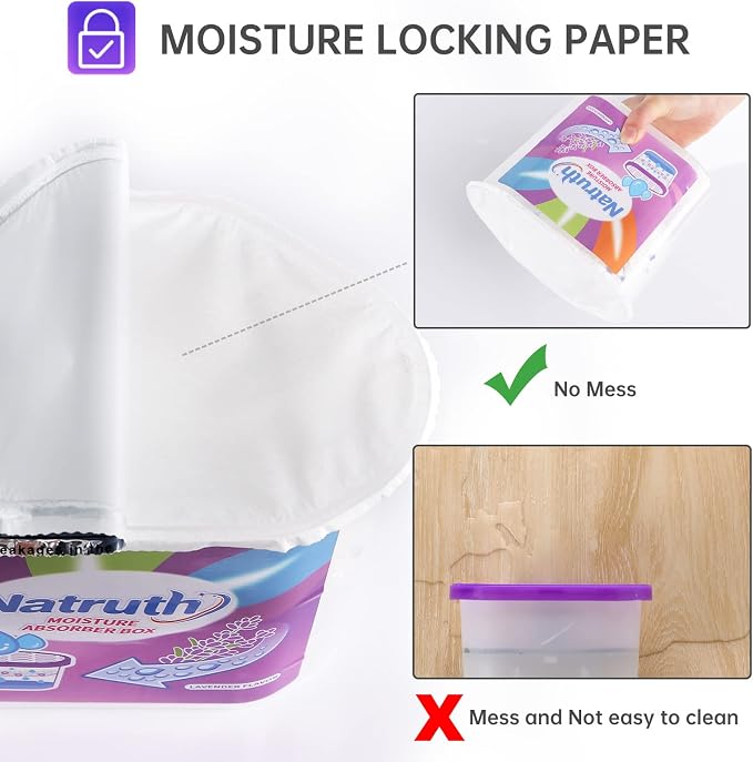 Home Moisture Absorbers With Lavender Scent,12.5OZ*6-Pack Portable Closet Dehumidifier, alternate product view 5