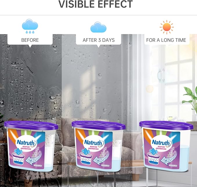 Home Moisture Absorbers With Lavender Scent,12.5OZ*6-Pack Portable Closet Dehumidifier, alternate product view 6