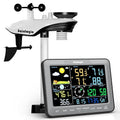 Home Weather Station with Weather Stations Wireless Indoor Outdoor and Rain Gauge Outdoor for Temperture