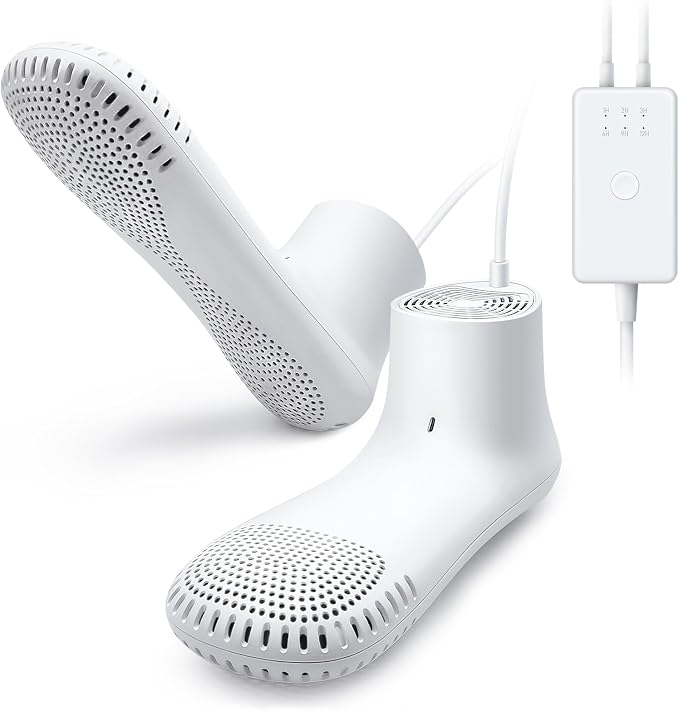Shoe Dryer and Deodorizer -Enhanced Deodorising, Boot Dryer with Timer Shoes Socks Heater Boots Warmer