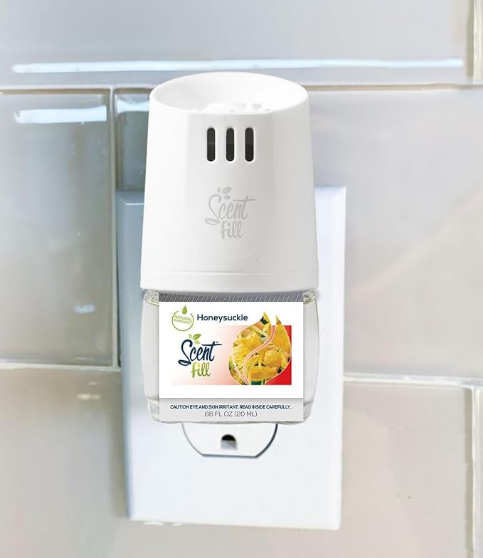 Honeysuckle Plug in Air Freshener, 4 Scented Oil Refills, alternate product view 2