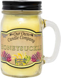 Honeysuckle Scented Mason Jar Candle, 100 Hour Burn Time, 13 Ounces, product image