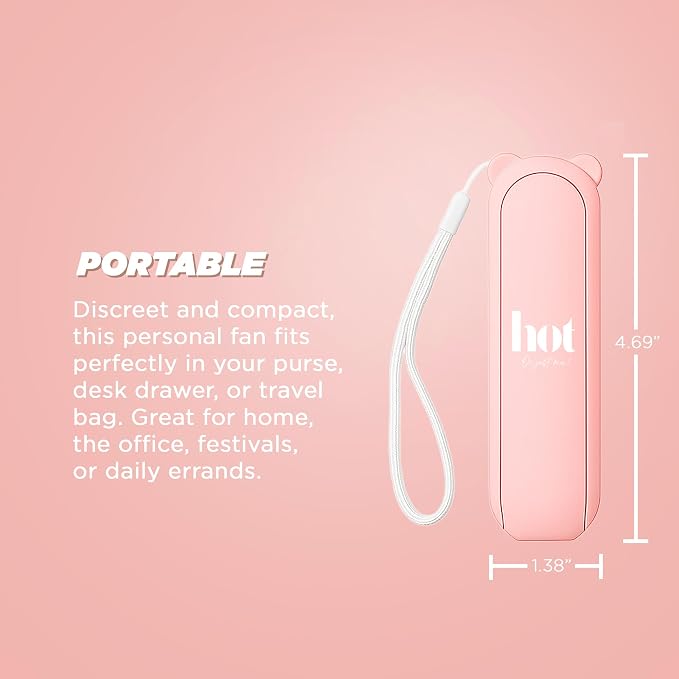 Hot Flash Relief Fan for Women – Portable Stylish Mini Fan for Menopause, Perimenopause, alternate product view 4
