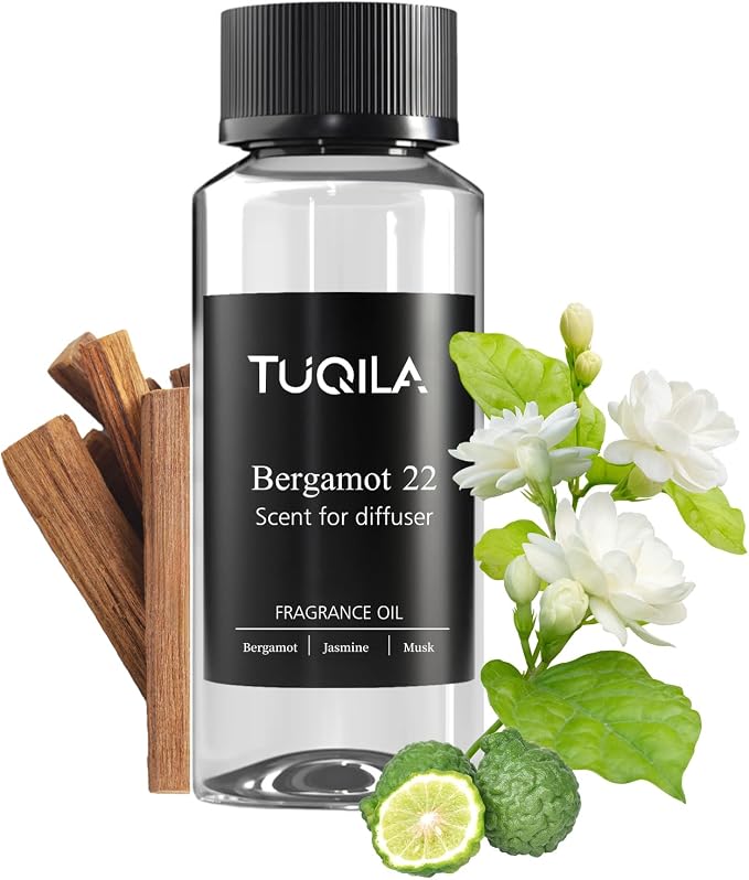Hotel Bergamot Essential Oil - 120ML Waterless Scent Oil for Cold Air Diffusers, Luxury Aroma Fragrance Oils for Home