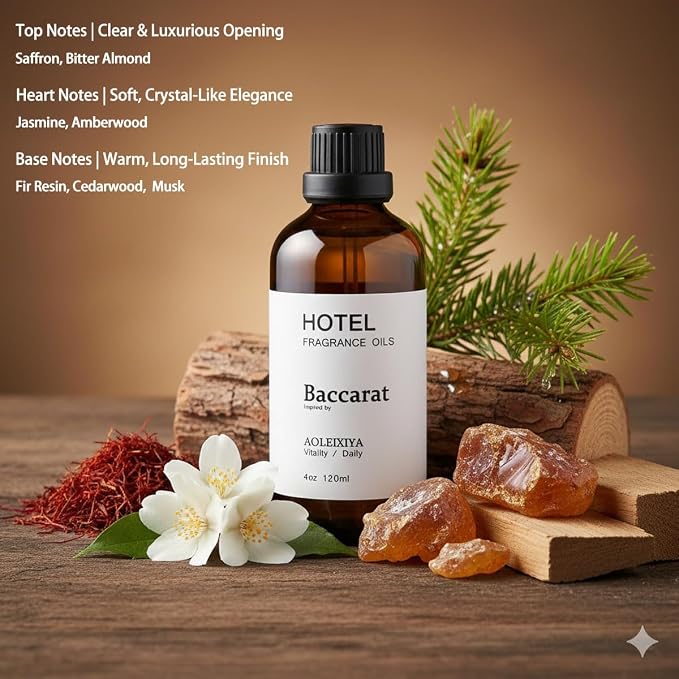 Hotel Collection Diffuser Oil Scent Inspired by The Iconic 5-Star Hotel Baccarat for Waterless Diffuser & Home Scenting