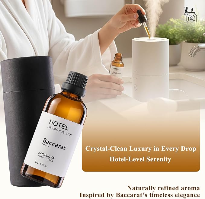Hotel Collection Diffuser Oil Scent Inspired by The Iconic 5-Star Hotel Baccarat for Waterless Diffuser & Home Scenting