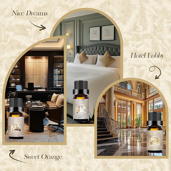 Hotel Collection Diffuser Oil Set - 6x10ml Luxury Hotel Scent Essential Oils for Diffuser, alternate product view 3