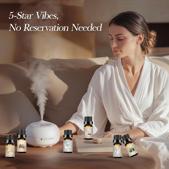 Hotel Collection Diffuser Oil Set - 6x10ml Luxury Hotel Scent Essential Oils for Diffuser, alternate product view 5