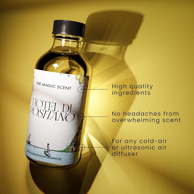 Hotel Di Positano Diffuser Oil Scents - Cold-Air & Ultrasonic Fragrance Oil for Diffuser - Inspired by Amalfi Coast