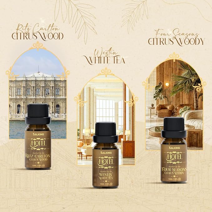 Hotel Diffuser Oil, Luxury Hotel Fragrance Oil Gift Set, Premium Essential Oil for Diffuser Inspired by The Most Popular