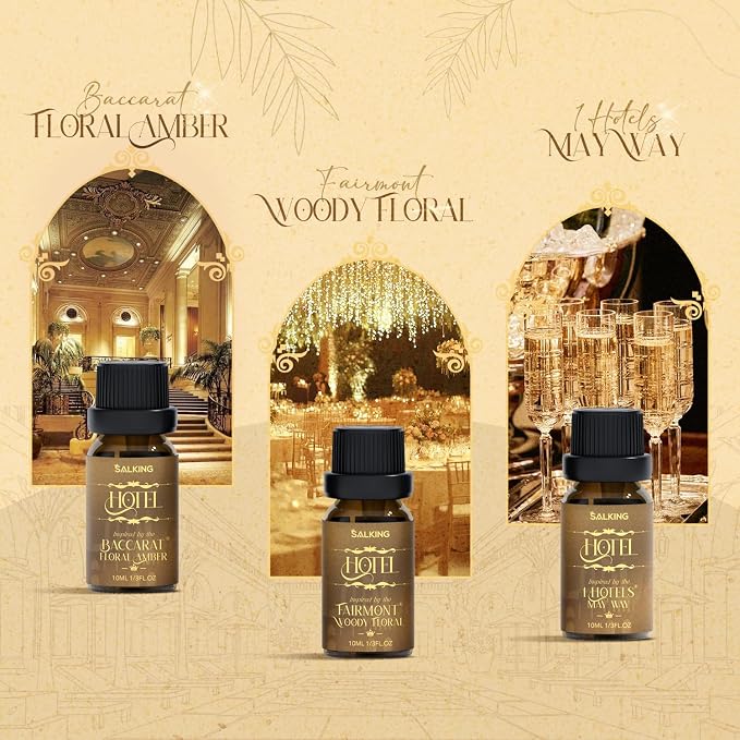 Hotel Diffuser Oil, Luxury Hotel Fragrance Oil Gift Set, Premium Essential Oil for Diffuser Inspired by The Most Popular