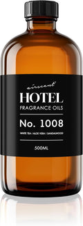 Hotel Diffuser Oil No. 1008 - White Tea, Aloe Vera & Sandalwood - Premium Fragrance Oil for Ultrasonic and Waterless