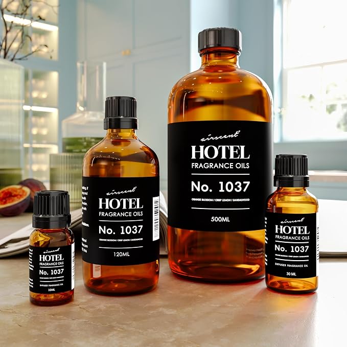 Hotel Diffuser Oil No. 1037 - Orange Blossom Lemon and Sandalwood - Hotel Scent Dupe, alternate product view 3