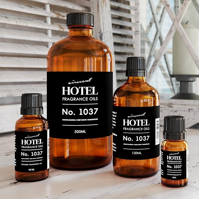 Hotel Diffuser Oil No. 1037 - Orange Blossom Lemon and Sandalwood - Hotel Scent Dupe, alternate product view 4