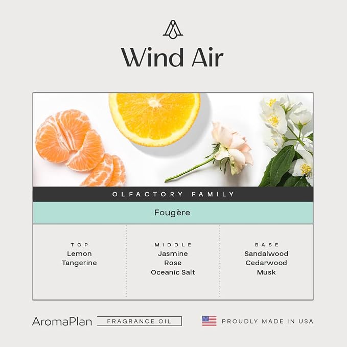 Hotel Scents Wind Air 5 Fl Oz (148ml), Home Luxury Aroma & Hotel Fragrance Diffuser Oil- Hotel Diffuser Oil for Aromatherapy