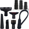 Household Vacuum Cleaner Attachments & Adapter Kit Compatible Small Shop Vacs Hose 1-1/4'', 1-3/8'' & 1-1/2'' - Horsehair