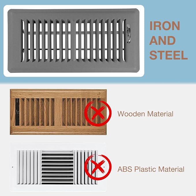 8 Pack Strong Magnetic Vent Covers, 5.5” × 12” Vent Cover Magnetic, Home and RV Vent Magnet Cover for Air Vents Wall