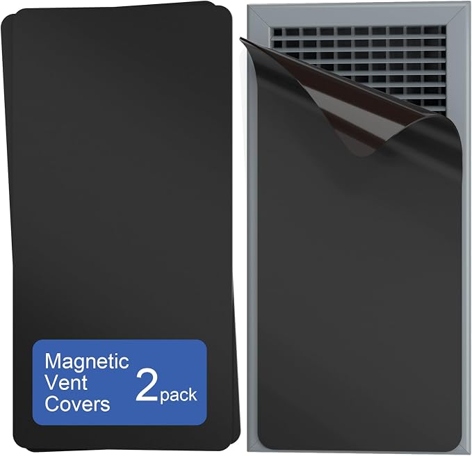 Strong Magnetic Vent Covers, 5.5” × 12” Vent Cover Magnetic, Home and RV Vent Magnet Cover for Air Vents Wall Ceiling