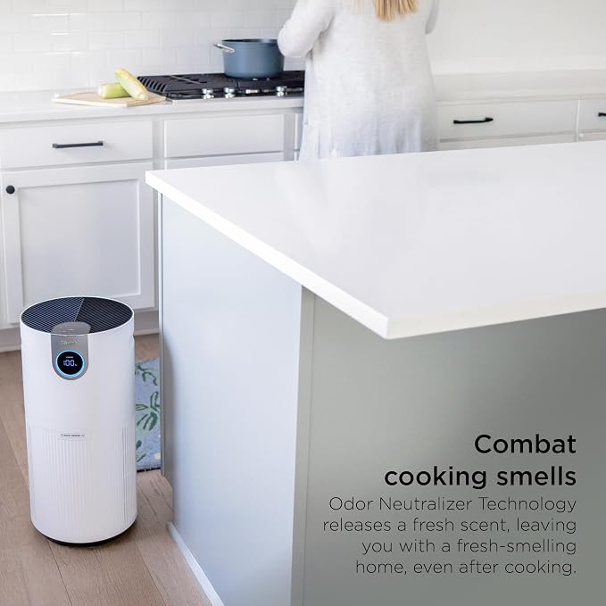 HP232 Clean Sense Air Purifier MAX with Odor Neutralizer Technology, Allergies, HEPA Filter, 1200 Sq Ft, XL Room, Whole Home