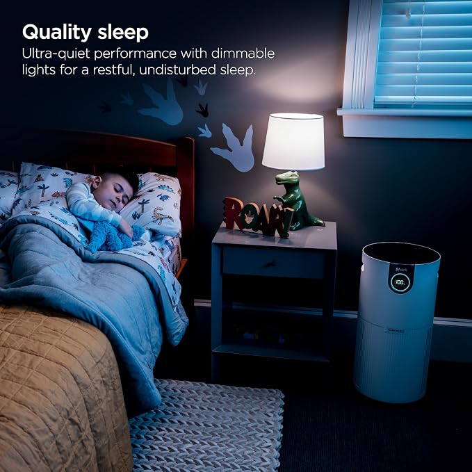 HP232 Clean Sense Air Purifier MAX with Odor Neutralizer Technology, Allergies, HEPA Filter, 1200 Sq Ft, XL Room, Whole Home