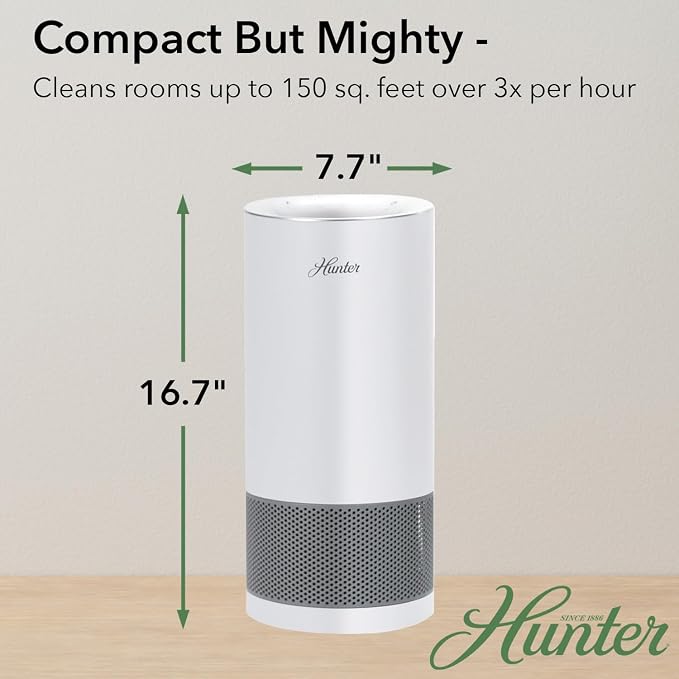 HP450UV Round Air Purifiers for Home, True HEPA Air Purifier Tower for Pets, Odors, Allergens, Smoke, Dust, VOC's., alternate