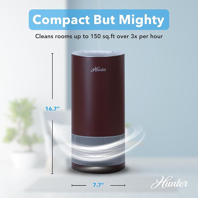 HP450UV Round Air Purifiers for Home, True HEPA Air Purifier Tower for Pets, Odors, Allergens, Smoke, Dust, VOC's., alternate