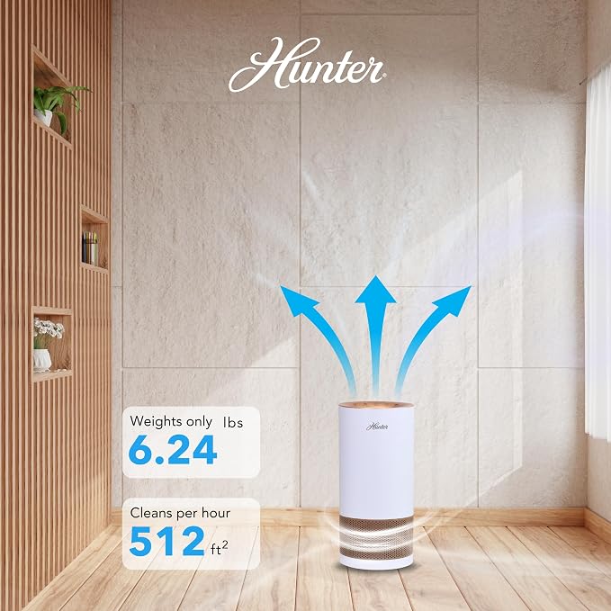 HP450UV Round Air Purifiers for Home, True HEPA Air Purifier Tower for Pets, Odors, Allergens, Smoke, Dust, VOC's., alternate