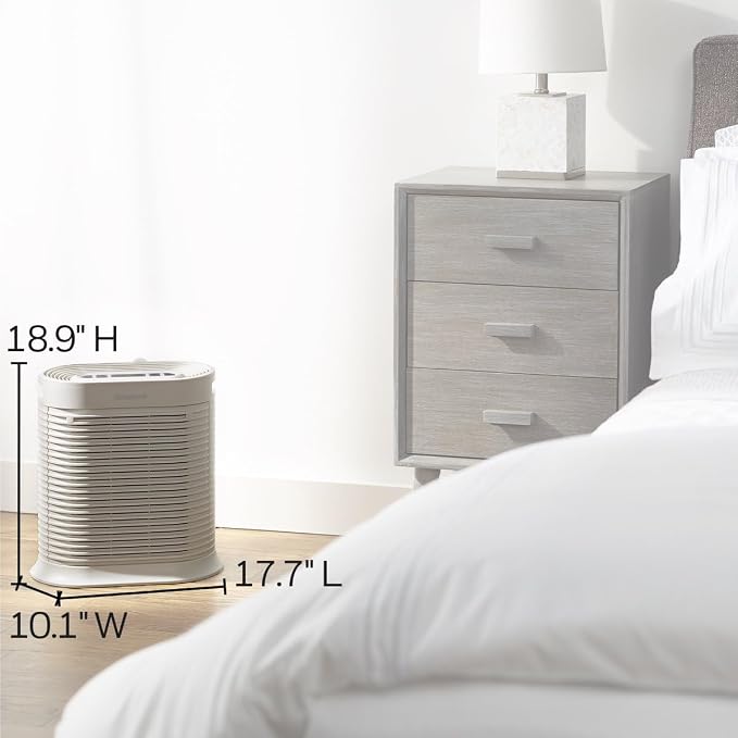 HPA204 HEPA Air Purifier for Large Rooms - Microscopic Airborne Allergen+ Reducer, Cleans Up To 1500 Sq Ft in 1 Hour