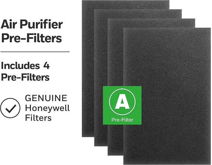 HRF-A300 Air Purifier Pre Kit Filter,4 Piece Set - Allergen Air Filter Targets Dust,VOC,Pet,Kitchen,and Wildfire/Smoke