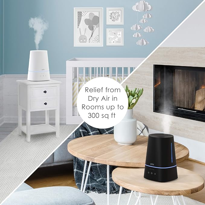 HUME Max - Easy Top-Fill Ultrasonic Cool Mist Humidifier, 3.7-L (1 Gallon) Water Tank, 3 Mist Settings, alternate product