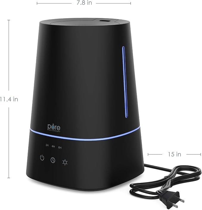 HUME Max - Easy Top-Fill Ultrasonic Cool Mist Humidifier, 3.7-L (1 Gallon) Water Tank, 3 Mist Settings, alternate product
