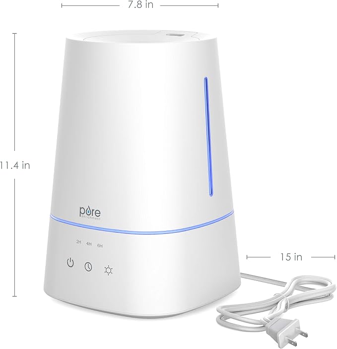 HUME Max - Easy Top-Fill Ultrasonic Cool Mist Humidifier, 3.7-L (1 Gallon) Water Tank, 3 Mist Settings, alternate product