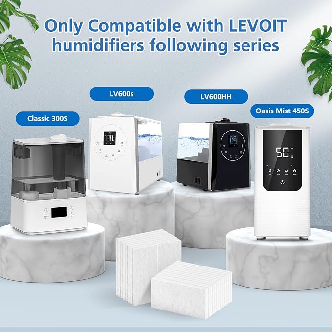 Humidifier Aroma Pads 30 Pack, Aroma Pad Replacement Filter Compatible with LV600S, Classic300S, LV600HH, alternate