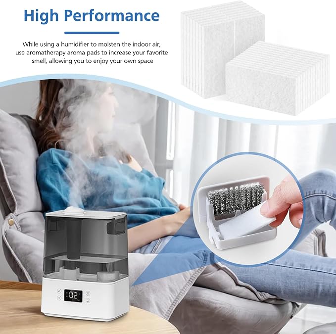 Humidifier Aroma Pads 30 Pack, Aroma Pad Replacement Filter Compatible with LV600S, Classic300S, LV600HH, alternate