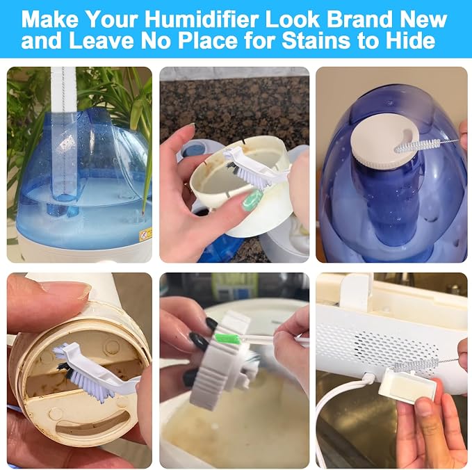 Humidifier Cleaner Brush Kits,8Pcs Humidifier Cleaning Brushes Tools Accessories, alternate product view 4