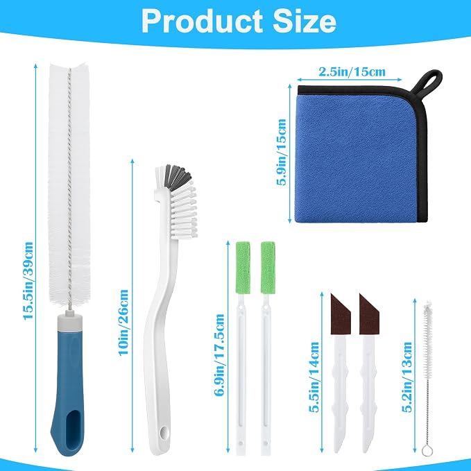 Humidifier Cleaner Brush Kits,8Pcs Humidifier Cleaning Brushes Tools Accessories, alternate product view 7