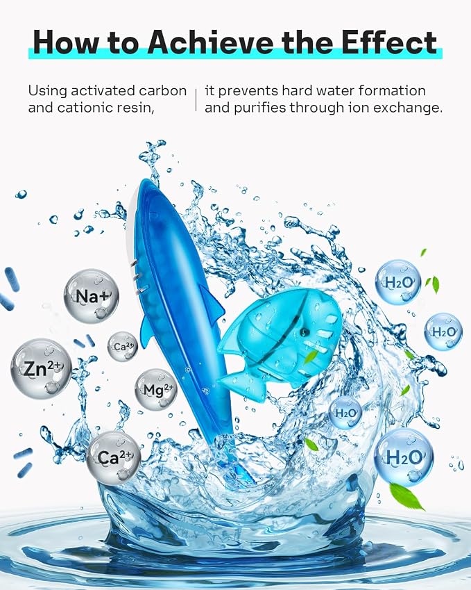 Humidifier Cleaner Float Shark & Fish -Humidifier Accessories Compatible with All Humidifiers and Fish Tanks(6 Pack)
