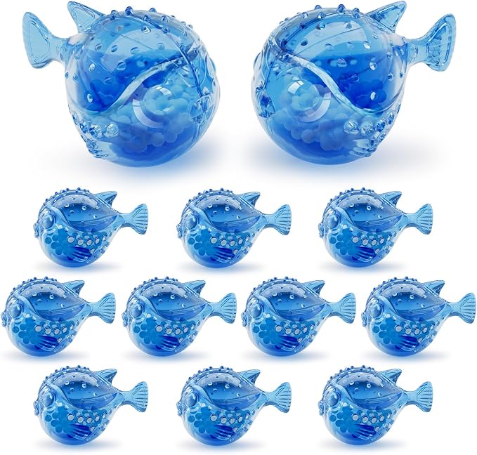 Humidifier Cleaning Fish: 12 Packs Humidifier Tank Cleaner Ball Compatible with Most Humidifiers, Purifier Water, product