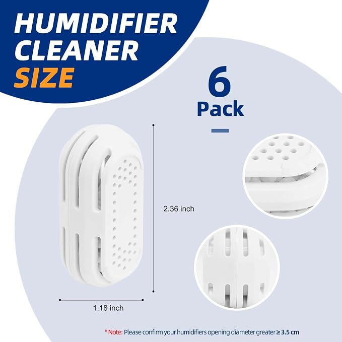 Humidifier Demineralization Cartridge, Compatible with All Top Fill Humidifiers, Calcium and Magnesium Ion Softening
