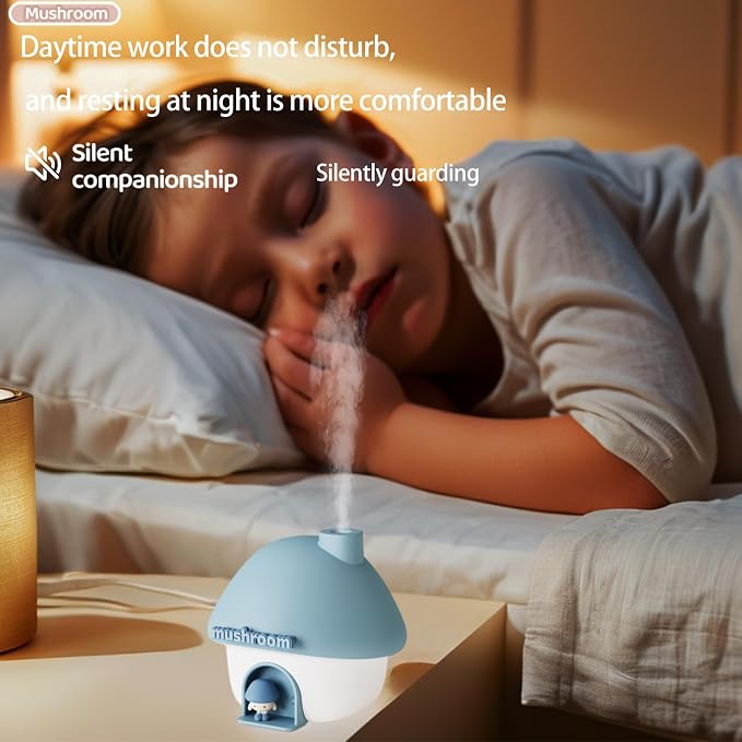 Humidifier for Bedroom,Portable Humidifier,Baby humidifiers with 7 modes of sunset atmosphere lighting and 2 modes of night
