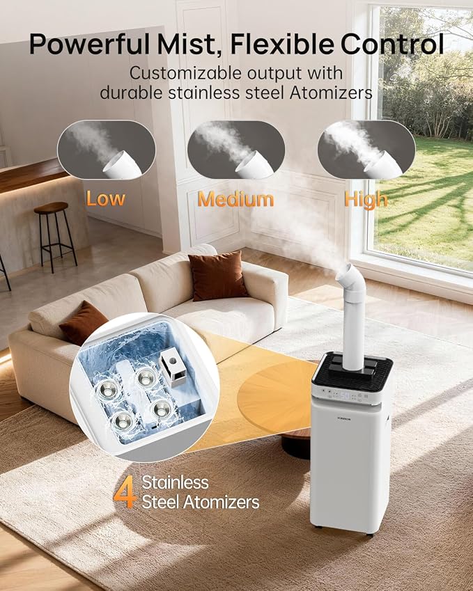 Humidifier Large Room 21L/5.6gal, 1500sq.ft Whole House Humidifiers for Home, Large Humidifier for Bedroom, alternate product