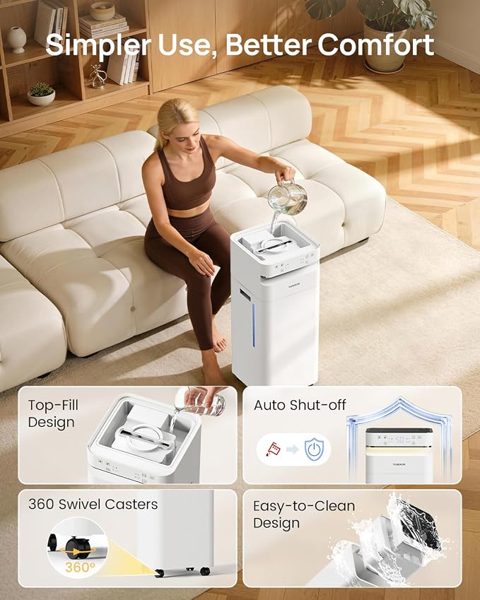 Humidifier Large Room 21L/5.6gal, 1500sq.ft Whole House Humidifiers for Home, Large Humidifier for Bedroom, alternate product
