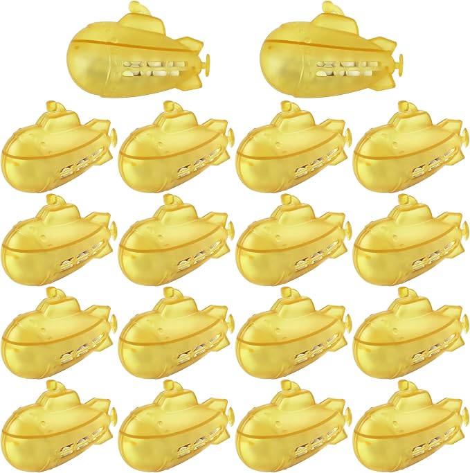 Humidifier Tank Cleaner Small Submarine 18 pcs for Most Humidifier and Fish Tank,Purifies Water,Softens Hard Water(Yellow