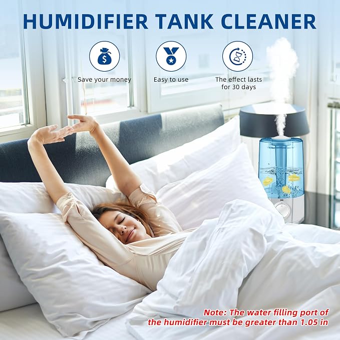 Humidifier Tank Cleaner Small Submarine 18 pcs for Most Humidifier and Fish Tank,Purifies Water,Softens Hard Water(Yellow