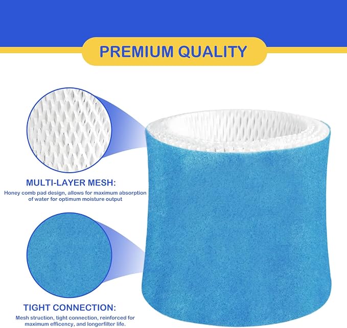 Humidifier Wicking Filter Replacement 2.0 Compatible with Canopy Bedside and Nursery Humidifier 2.0, Wood Pulp & Paper