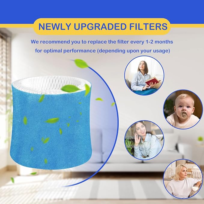 Humidifier Wicking Filter Replacement 2.0 Compatible with Canopy Bedside and Nursery Humidifier 2.0, Wood Pulp & Paper