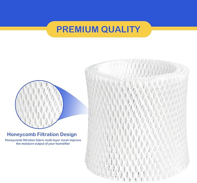 Humidifier Wicking Replacement Filter Compatible with Canopy Bedside and Nursery Humidifier, Wood Pulp & Paper Filter, 3 Pack