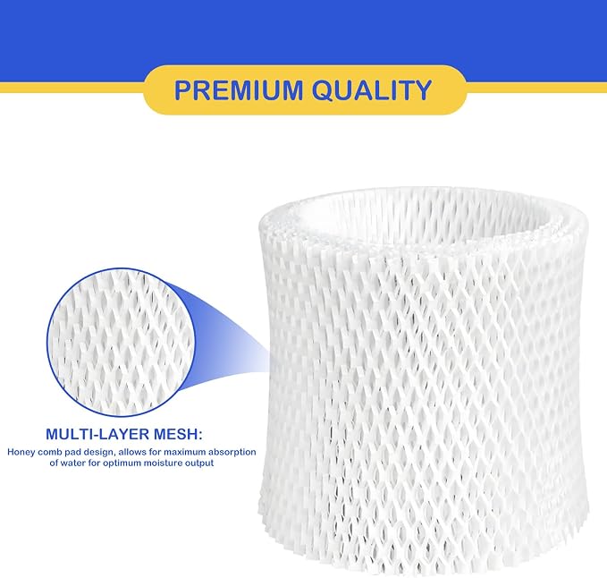 Humidifier Wicking Replacement Filter Compatible with Canopy Bedside and Nursery Humidifier, Wood Pulp & Paper Filter, 5